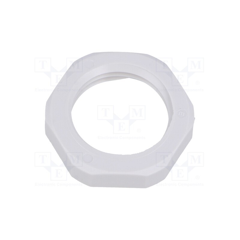 20 pcs : 1.262.1200.70 - Nut, NPT1/2', polyamide, UL94V-0, Thk: 6mm, Spanner: 27mm, grey