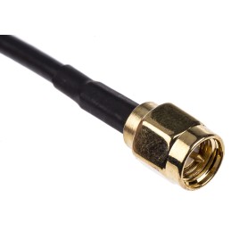 4 pcs - LPRS Male SMA to Female SMA Coaxial Cable, 167mm, RG174 Coaxial, Terminated