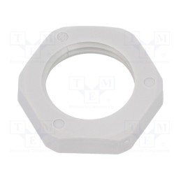 50 pcs : 1.262.1600.50 - Nut, M16, polyamide, Thk: 5mm, Spanner: 17mm, grey, -40÷100°C