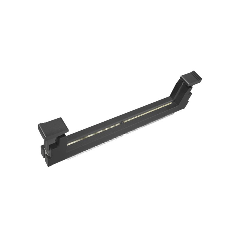 1 pcs - Amphenol Communications Solutions 0.5mm Pitch 262 Way, Straight, Vertical SMT Mount DDR5 DIMM Socket ,250 V ac ,500mA