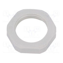 20 pcs : 1.262.2000.50 - Nut, M20, polyamide, Thk: 6mm, Spanner: 27mm, grey, -40÷100°C