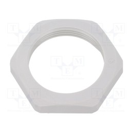 20 pcs : 1.262.3200.50 - Nut, M32, polyamide, Thk: 7mm, Spanner: 41mm, grey, -40÷100°C