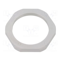 20 pcs : 1.262.4000.50 - Nut, M40, polyamide, Thk: 7mm, Spanner: 50mm, grey, -40÷100°C