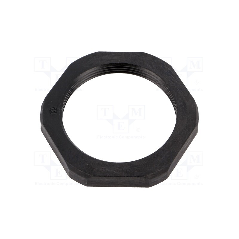 20 pcs : 1.262.4001.50 - Nut, M40, polyamide, Thk: 7mm, Spanner: 50mm, black, -40÷100°C