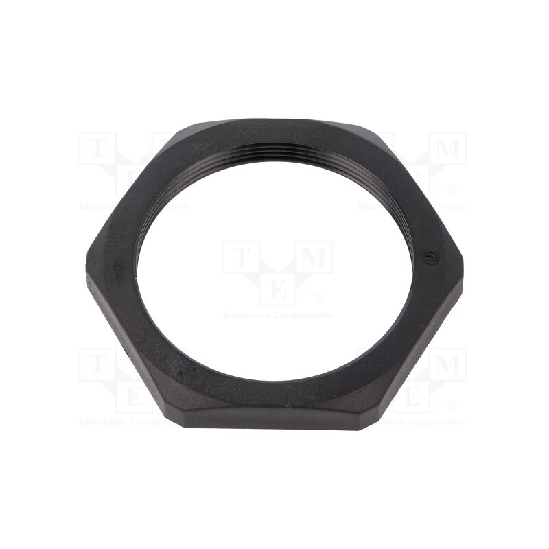 20 pcs : 1.262.5001.50 - Nut, M50, polyamide, Thk: 8mm, Spanner: 60mm, black, -40÷100°C