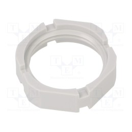 20 pcs : 1.263.2500.50 - Nut, M25, polyamide, 30mm, grey, -40÷100°C, Thread: metric, GM-KS