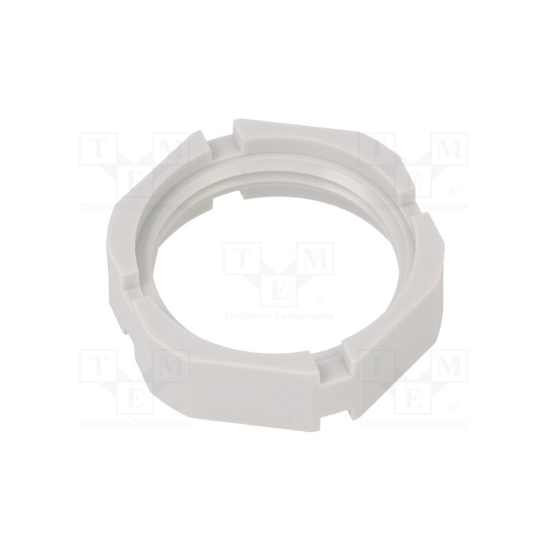 20 pcs : 1.263.2500.50 - Nut, M25, polyamide, 30mm, grey, -40÷100°C, Thread: metric, GM-KS