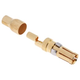 1 pcs - RS PRO Female Solder D-Sub Connector Coaxial Contact, Gold over Nickel Coaxial