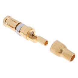 1 pcs - RS PRO Female Solder D-Sub Connector Coaxial Contact, Gold over Nickel Coaxial
