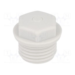 50 pcs : 1.282.1600.50 - Stopper, M16, 1.5, IP54, polyetylene, grey, WN, Thread: metric