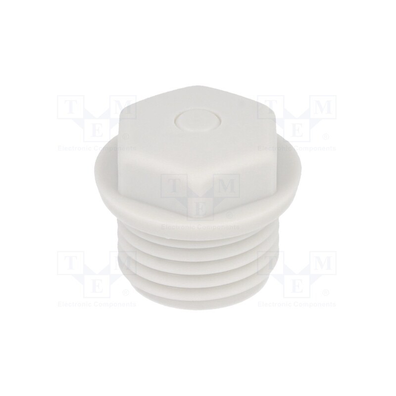 50 pcs : 1.282.1600.50 - Stopper, M16, 1.5, IP54, polyetylene, grey, WN, Thread: metric