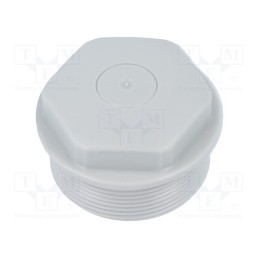 10 pcs : 1.282.4000.50 - Stopper, M40, 1.5, IP54, polyetylene, grey, WN, Thread: metric