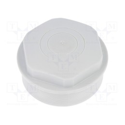 10 pcs : 1.282.6300.50 - Stopper, M63, 1.5, IP54, polyetylene, grey, WN, Thread: metric