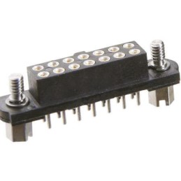 20 pcs - HARWIN M80 Series Straight Through Hole Mount PCB Socket, 26-Contact, 2-Row, 2mm Pitch, Solder Termination