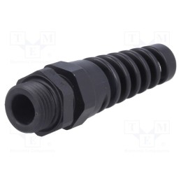 10 pcs : 1.293.0901.14 - Cable gland, with strain relief, PG9, IP68, polyamide, black