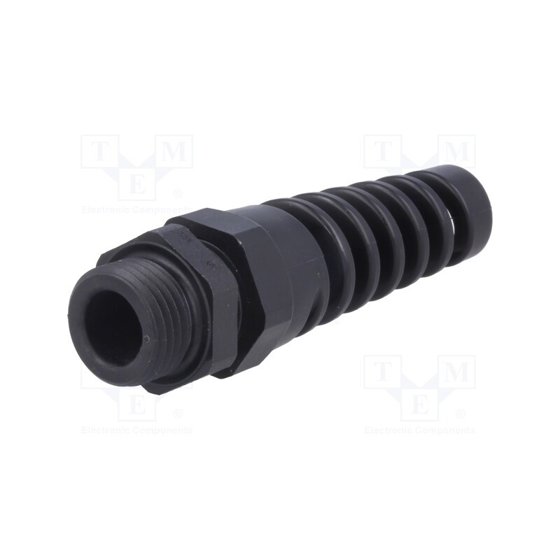 10 pcs : 1.293.0901.14 - Cable gland, with strain relief, PG9, IP68, polyamide, black