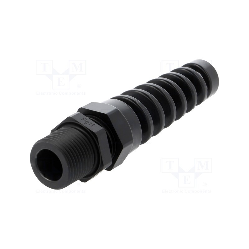 10 pcs : 1.293.1101.60 - Cable gland, with strain relief,with long thread, PG11, IP68