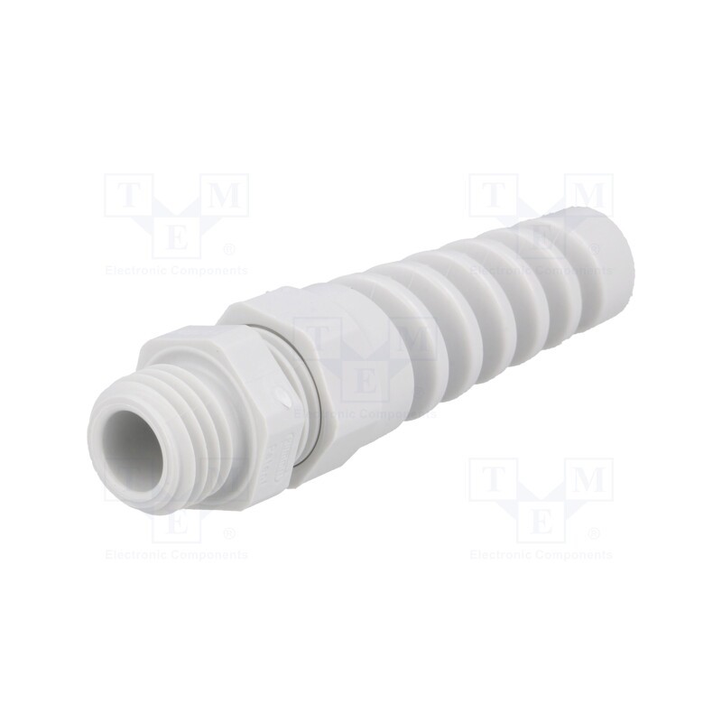 10 pcs : 1.293.1200.50 - Cable gland, with strain relief, M12, 1.5, IP68, polyamide, grey