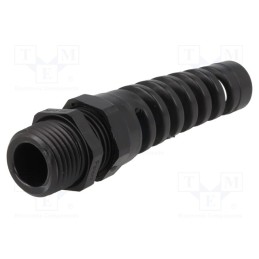 10 pcs : 1.293.1201.70 - Cable gland, with strain relief, NPT1/2', IP68, polyamide, black