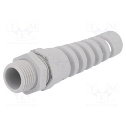 10 pcs : 1.293.1216.70 -AS - Cable gland, with strain relief, NPT1/2', IP68, polyamide, grey