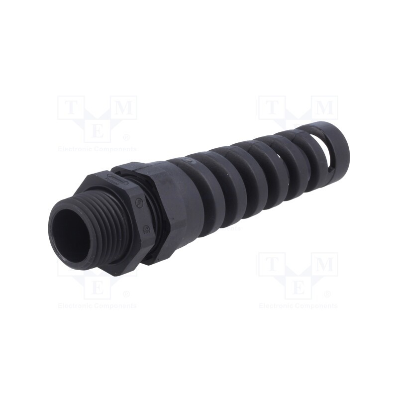10 pcs : 1.293.1217.70 - Cable gland, with strain relief, NPT1/2', IP68, polyamide, black