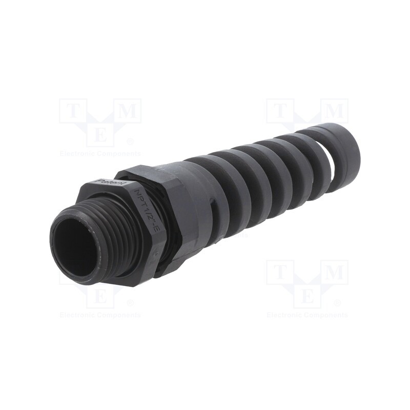 10 pcs : 1.293.1217.71 - Cable gland, with strain relief, NPT1/2'/16, IP68, polyamide
