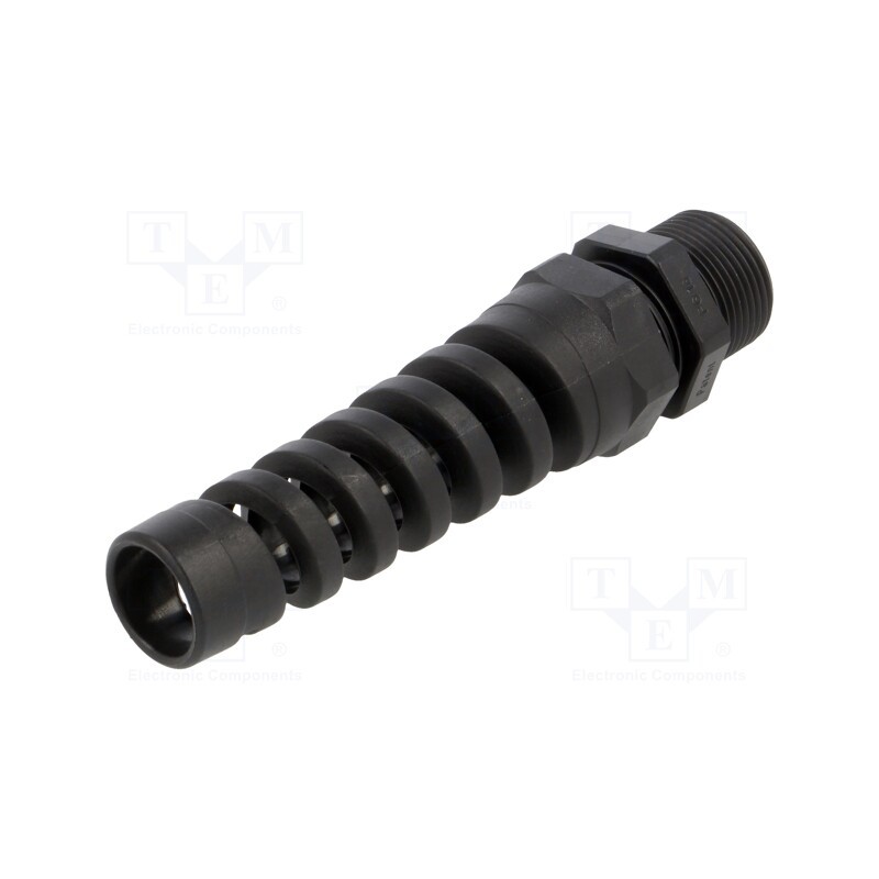 10 pcs : 1.293.1601.60 - Cable gland, with strain relief,with long thread, PG16, IP68