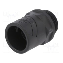 10 pcs : 1.511.2001.50 - Straight terminal connector, Thread: metric,outside, polyamide