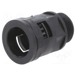 10 pcs : 1.533.2001.51 - Straight terminal connector, Thread: metric,outside, polyamide