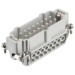 1 pcs - RS PRO Heavy Duty Power Connector Insert, 16A, Male, 16 Contacts