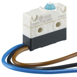 1 pcs - Marquardt Simulated Roller Lever Micro Switch, Cable Terminal, 10 A @ 250 V ac, SP-CO, IP67
