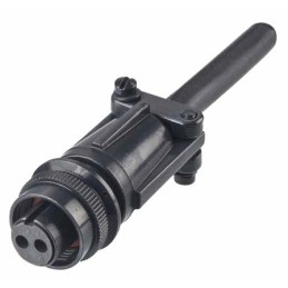 1 pcs - HARWIN MIL Spec Circular Connector, 2 Contacts, Cable Mount, Plug, Female, IP67, C90 Series