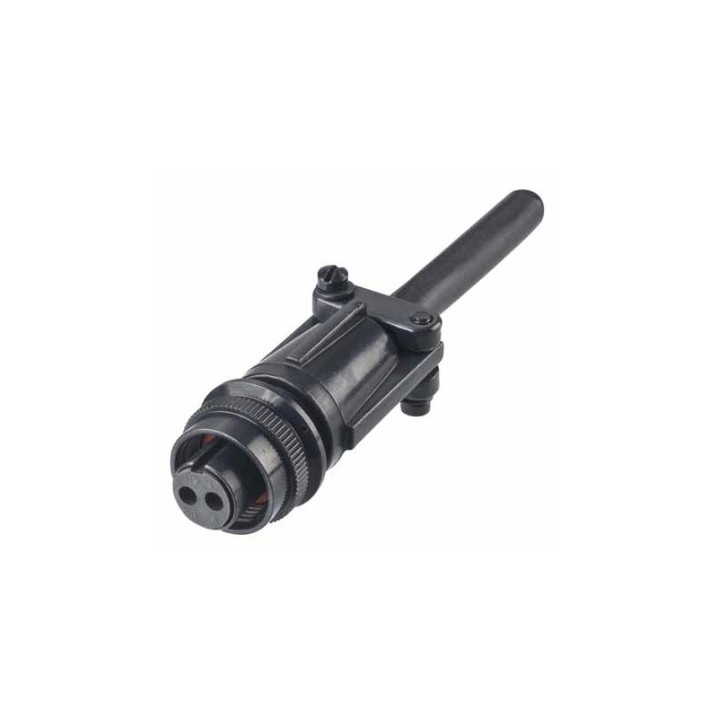 1 pcs - HARWIN MIL Spec Circular Connector, 2 Contacts, Cable Mount, Plug, Female, IP67, C90 Series