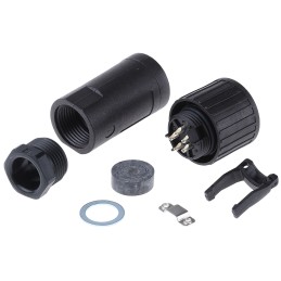 1 pcs - Hirschmann 5 Way Cable Mount MIL Spec Circular Connector Receptacle, Socket Contacts,Shell Size 14, Screw Coupling,