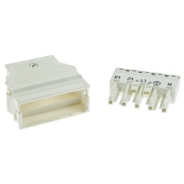 1 pcs - Wago 770 Series Distribution Block, 5-Pole, Male, 10-Way, 25A