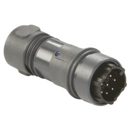 1 pcs - Bulgin Circular Connector, 8 Contacts, Cable Mount, Plug, Male, IP66, IP68, IP69K, Buccaneer 6000 Series