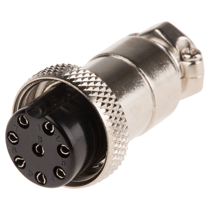 1 pcs - RS PRO Circular Connector, 8 Contacts, Cable Mount, Miniature Connector, Plug, Female