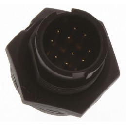 1 pcs - Amphenol Industrial Circular Connector, 10 Contacts, Panel Mount, Plug, Male, IP67, Ceres Series