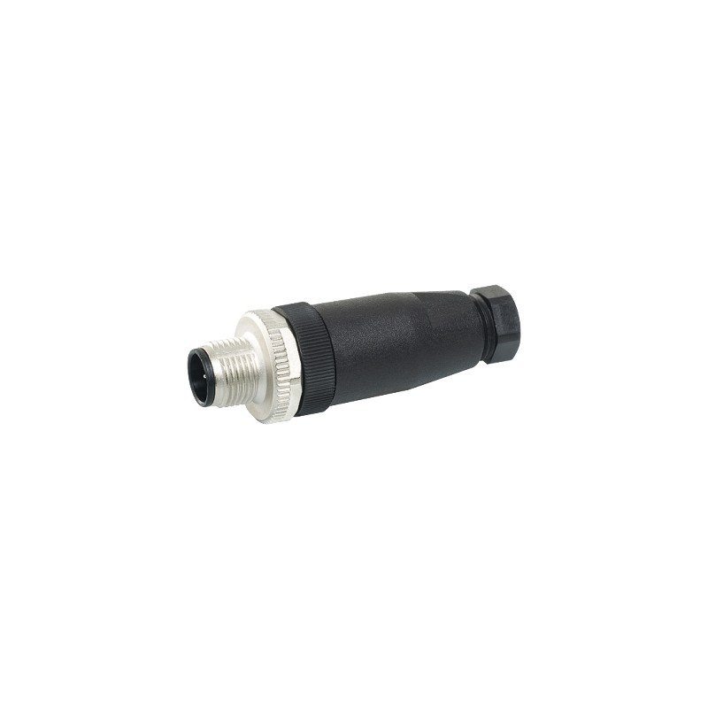1 pcs - Murrelektronik Circular Connector, 4 Contacts, Cable Mount, M12 Connector, Plug, Female, IP67, 7000 Series