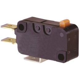 1 pcs - Omron Pin Plunger Micro Switch, Tab Terminal, 16 A @ 250 V ac, SPST, IP40