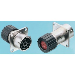 1 pcs - ITT Cannon Circular Connector, 8 Contacts, Panel Mount, Socket, Male, IP67, Trident Neptune Metal Series