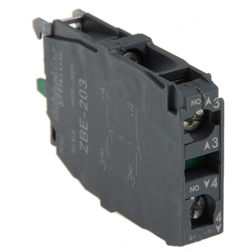 1 pcs - Schneider Electric Harmony XB Series Contact Block, 2NO