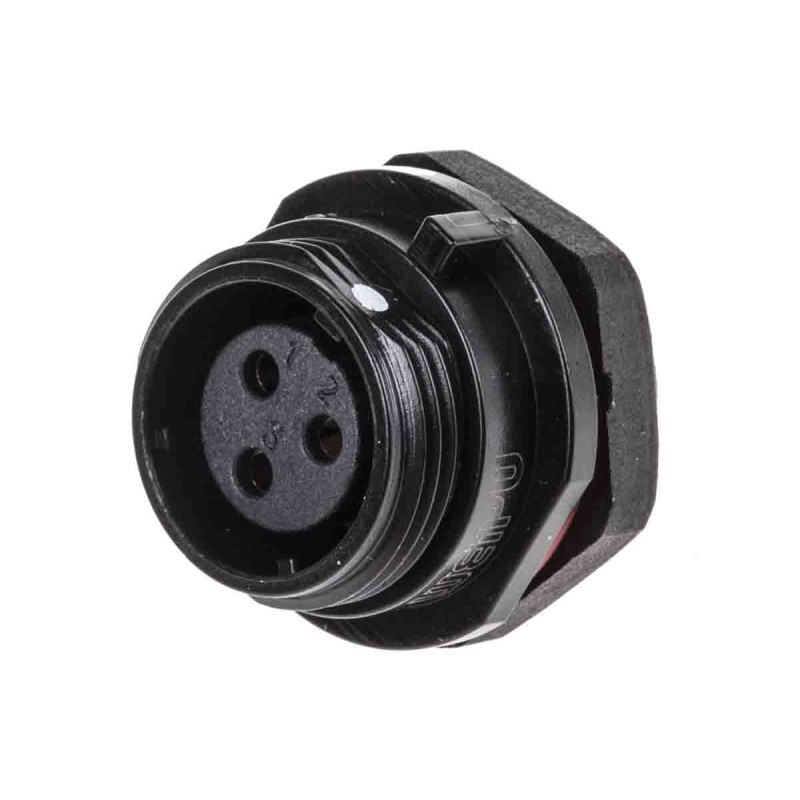 1 pcs - RS PRO Circular Connector, 3 Contacts, Panel Mount, Miniature Connector, Socket, Female, IP68