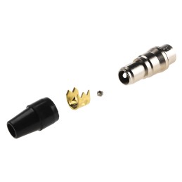 1 pcs - Hirose Circular Connector, 4 Contacts, Cable Mount, Miniature Connector, Plug, Male, HR10 Series