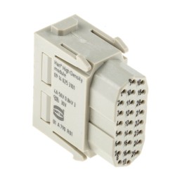 1 pcs - HARTING Heavy Duty Power Connector Module, 5A, Female, Han-Modular Series, 25 Contacts
