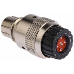 1 pcs - ITT Cannon Circular Connector, 4 Contacts, Cable Mount, Plug, Male, IP67, Trident Neptune Metal Series