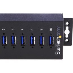 1 pcs - StarTech.com 10 Port USB 3.0 USB A Hub, Terminal Connector Powered, 198 x 56 x 31mm