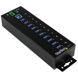 1 pcs - StarTech.com 10 Port USB 3.0 USB A Hub, Terminal Connector Powered, 198 x 56 x 31mm