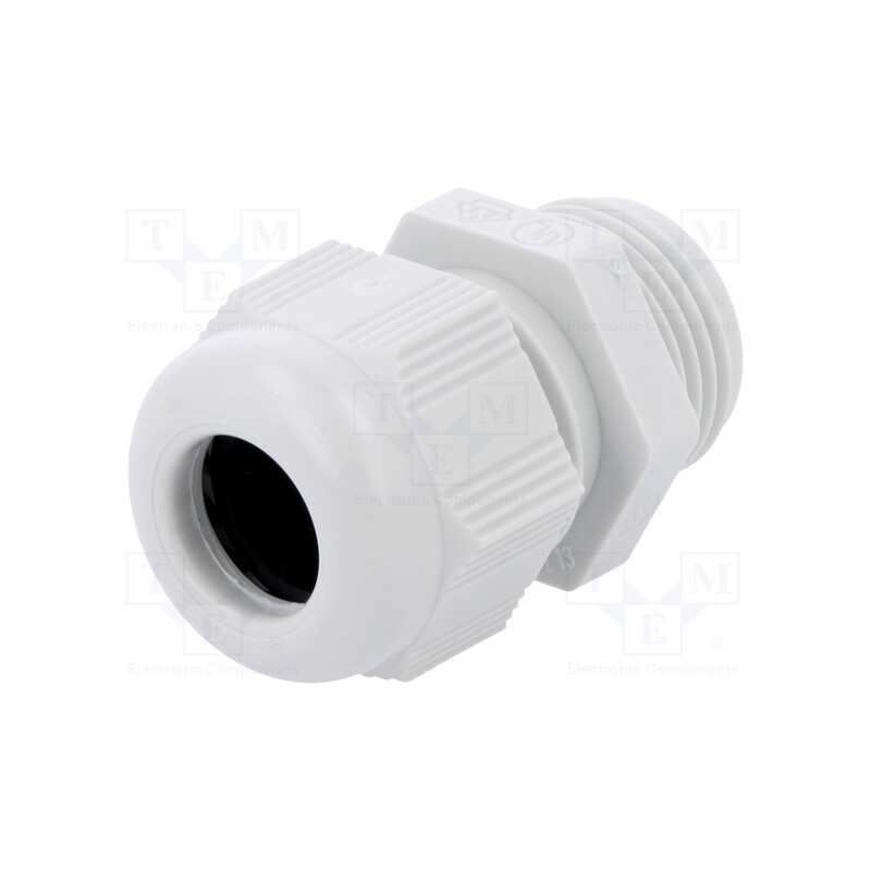 10 pcs : ASM20I - Cable gland, M20, IP68, plastic, grey