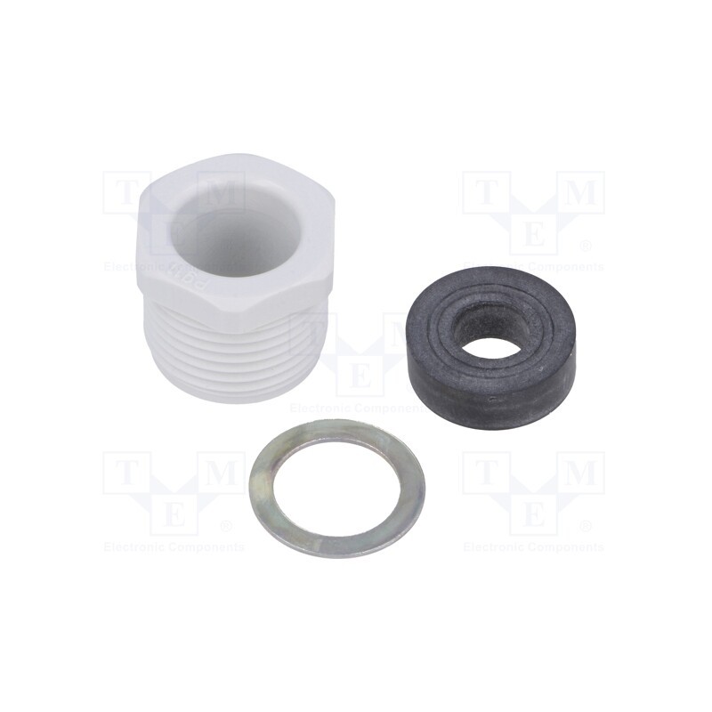 10 pcs : CRR 11 - Half gland, PG11, polyamide, grey